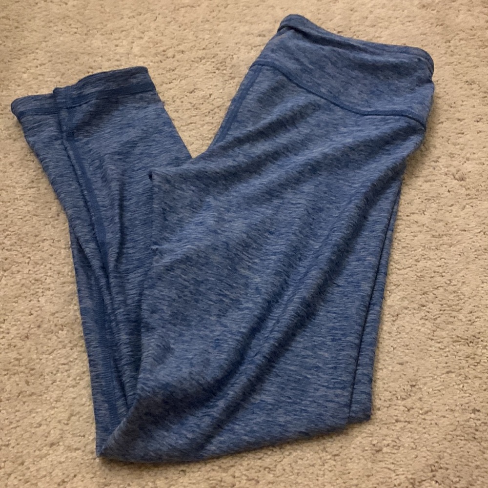 Size Large Active Life Blue Patterned Leggings - image 6